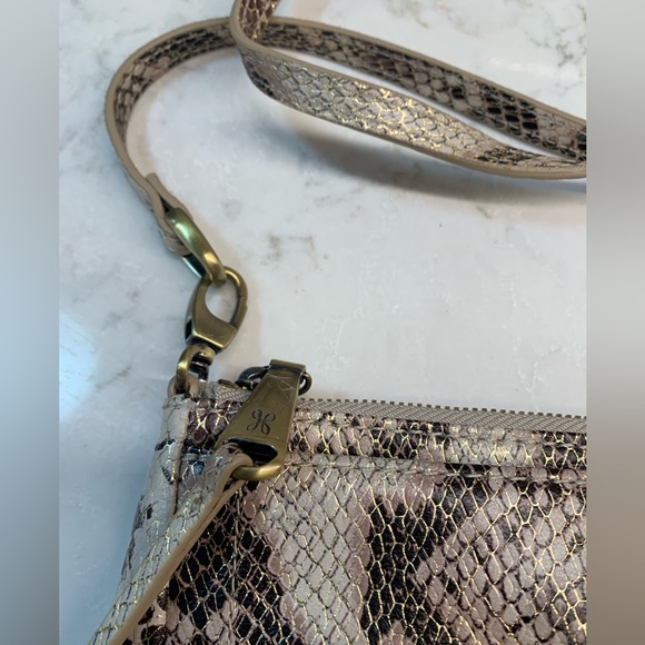 HOBO International Snakeskin Pattern Leather Crossbody Bag - Picture 2 of 8